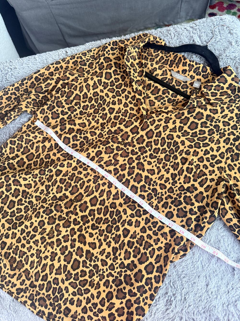 Motto Leopard Print Button Front Blouse Size 12 | Excellent Condition